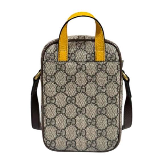GUCCI Brown Canvas Shoulder Bag - Picture 3 of 8